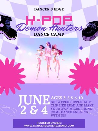2026 K Pop Demon Hunters Dance Camp poster